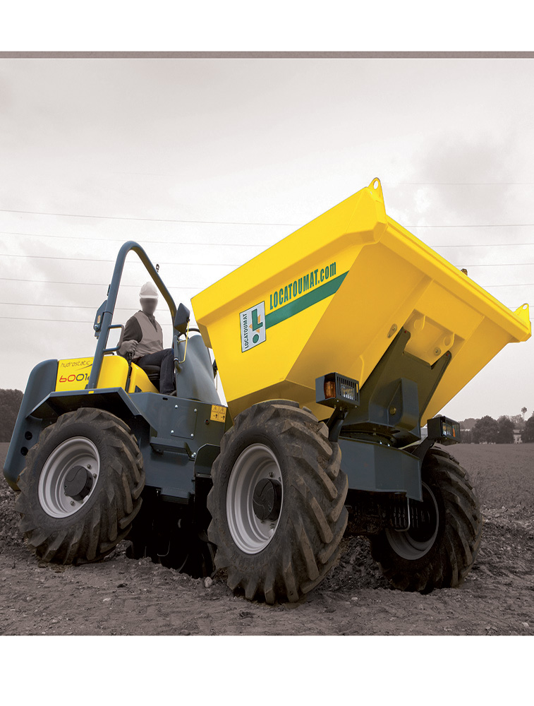 Dumper sur pneus 6t