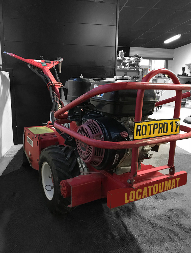 Rotovator hydraulique essence