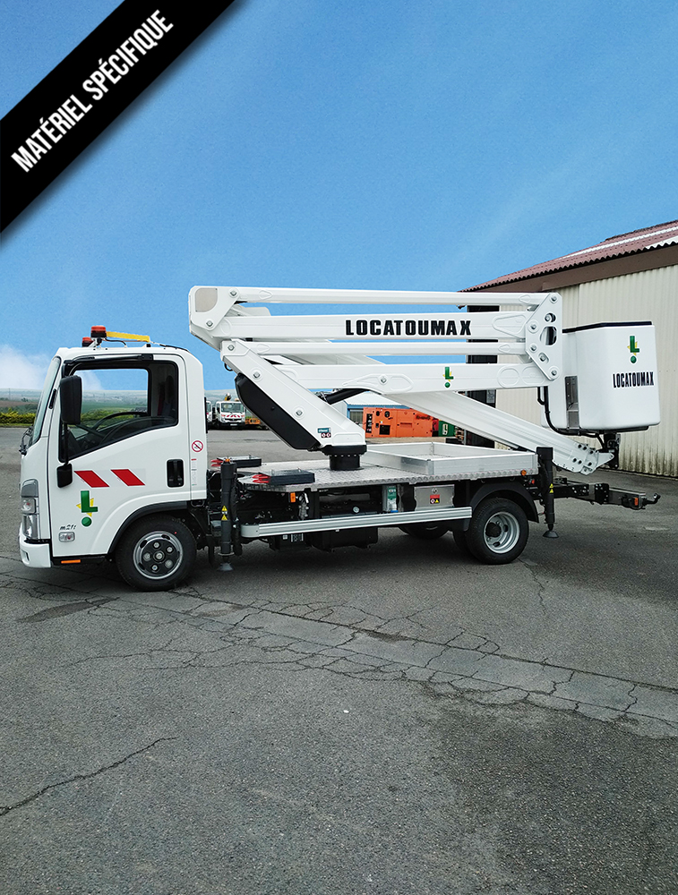 Nacelle sur camion 25m