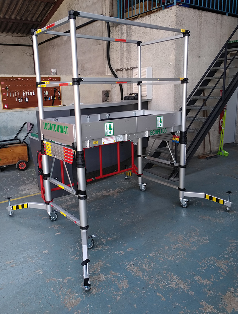 Échafaudage compact pliant