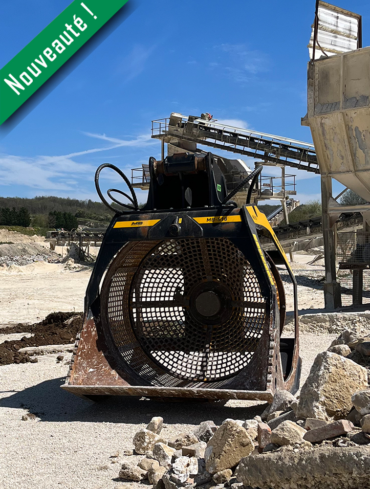 Godet cribleur 2,40 m³