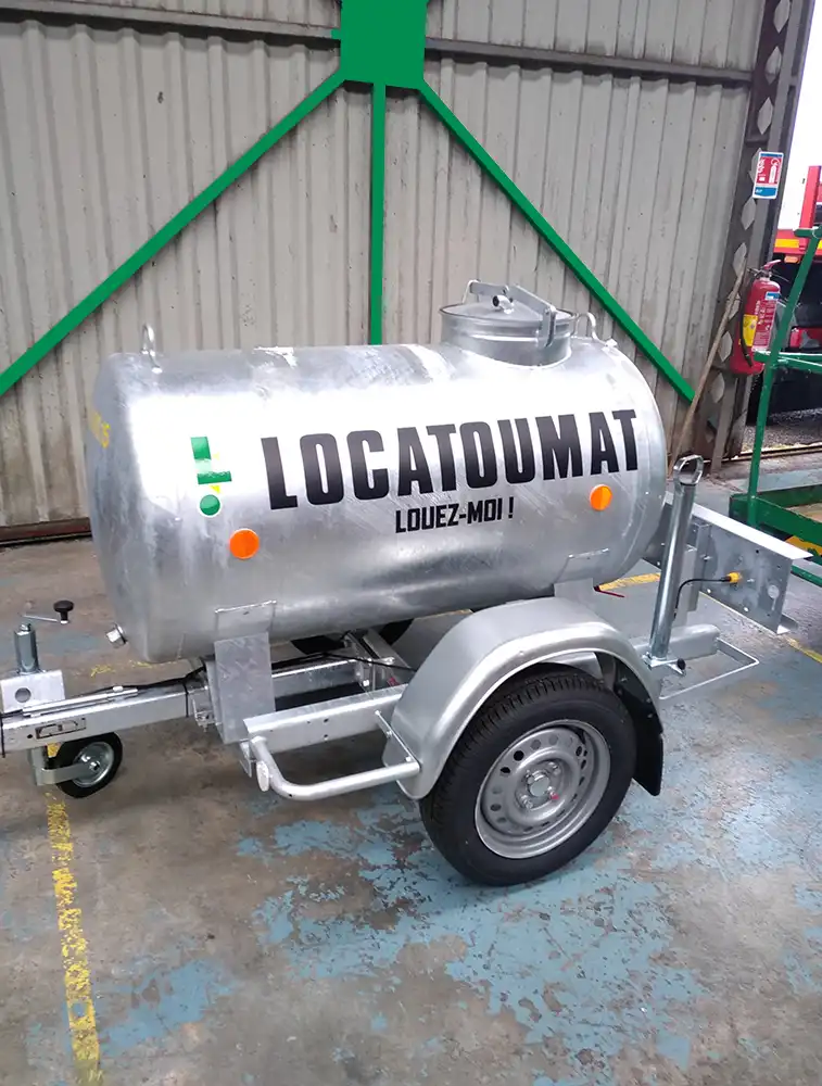 Tonne à eau 500L remorque TP